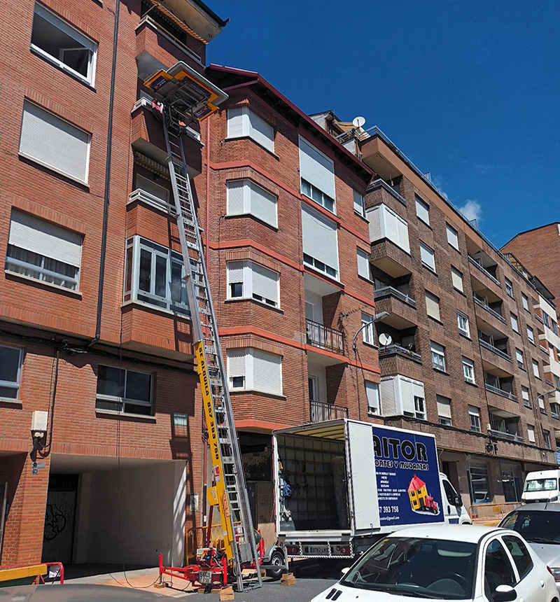 Mudanza en altura